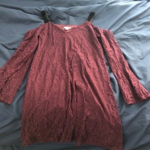 Xhilaration Cold Shoulder Lace Dress NWOT